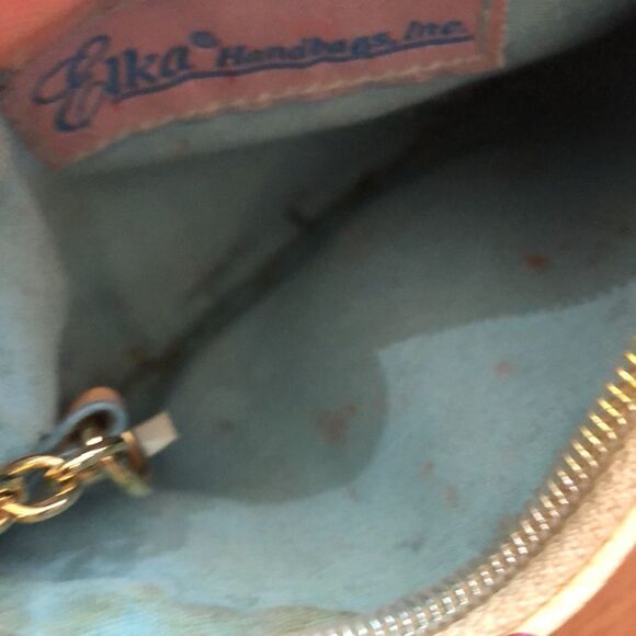 Elka Handbags heart wristlet clutch purse keychain - Picture 5 of 8
